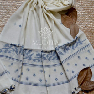Classic Cotton Jamdani Stole – MCSTCJ011