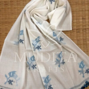 Classic Cotton Jamdani Stole – MCSTCJ045