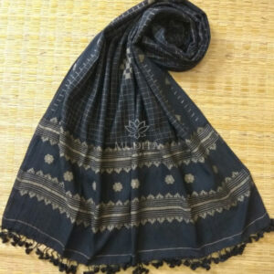Classic Cotton Jamdani Stole – MCSTCJ073