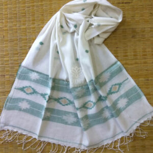 Classic Cotton Jamdani Stole – MCSTCJ077