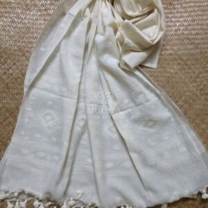 Classic Cotton Jamdani Stole – MCSTCJ141