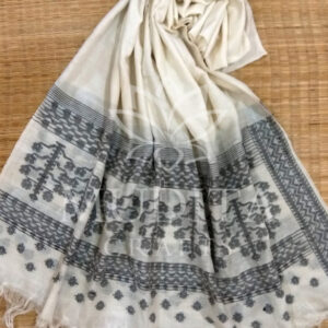 Classic Wool Jamdani Stole – MCSTWJ001