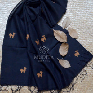 Classic Cotton Wool Jamdani Stole – MCSTWJ003