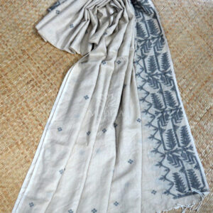Classic Wool Jamdani Stole – MCSTWJ005