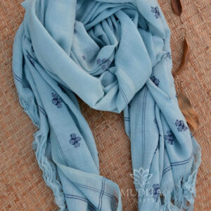 Classic Wool Jamdani Stole – MCSTWJ006